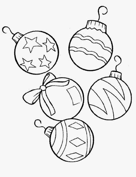 Новогодние шары раскраска