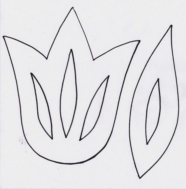 Трафареты тюльпаны