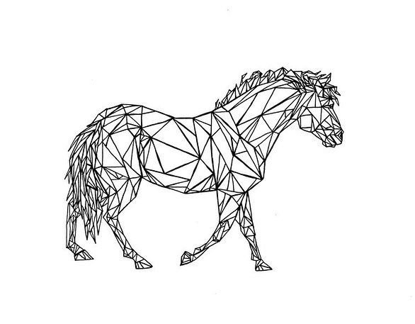 Геометрические рисунки животных