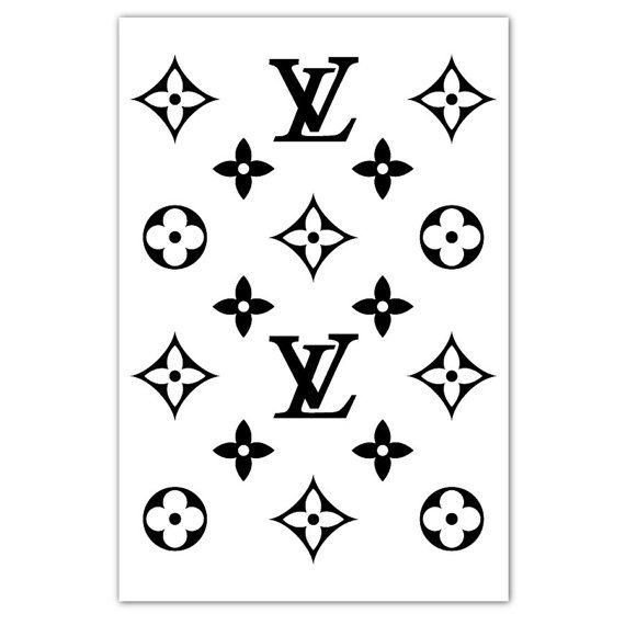 Lv трафарет