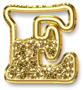 Буквы золотого цвета