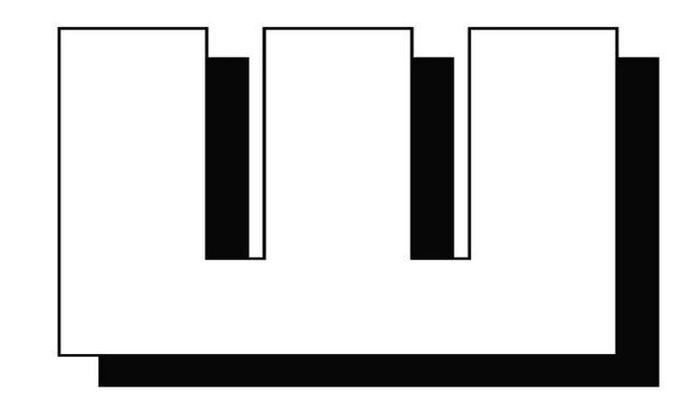 Буква ш черная