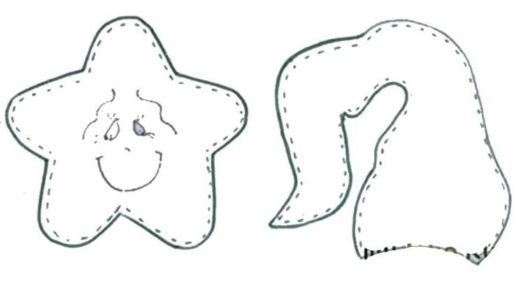 Новогодняя игрушка из ткани