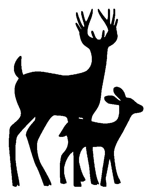 Трафарет "олени"
