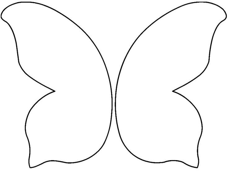 Крылья бабочки трафарет для вырезания