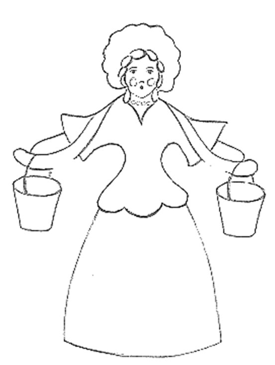 Дымковская игрушка Барыня Водоноска