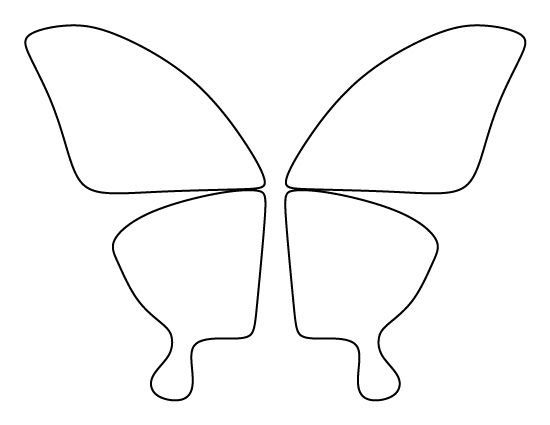 Трафареты бабочки