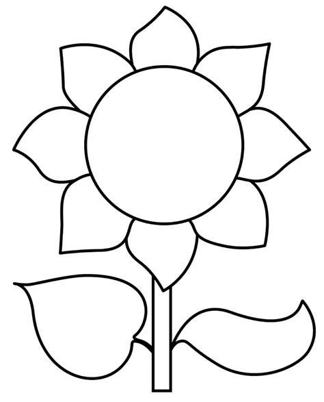 Подсолнух раскраска для детей