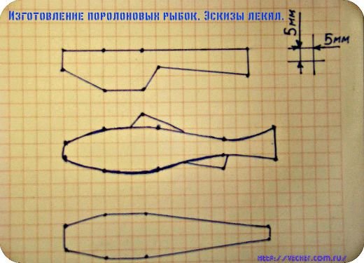 поролоновая рыбка