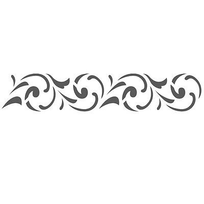 Трафарет для бордюра на стене