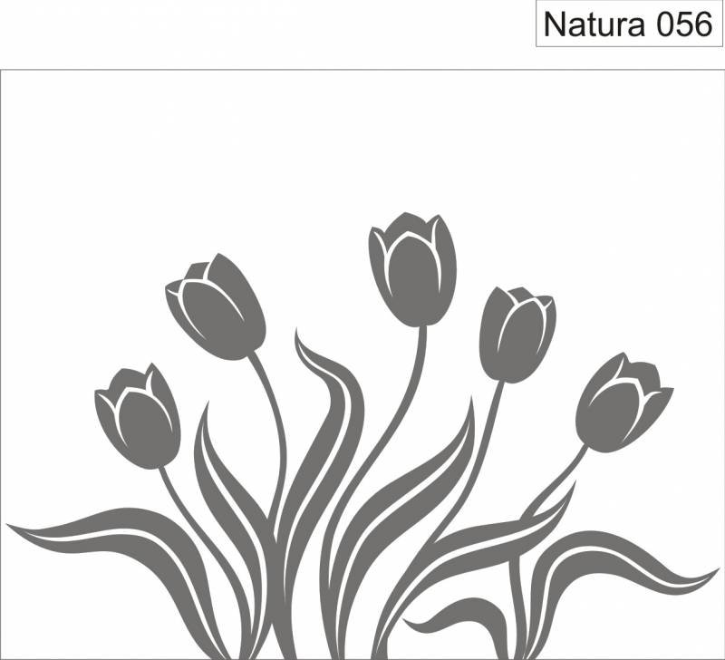 Трафарет тюльпана для вырезания