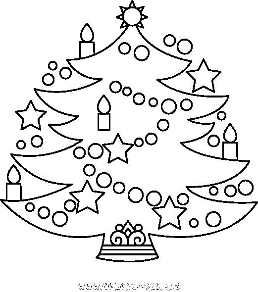 Елка раскраска