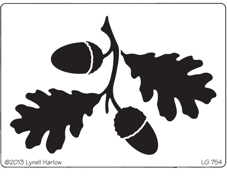 Трафареты "листья"