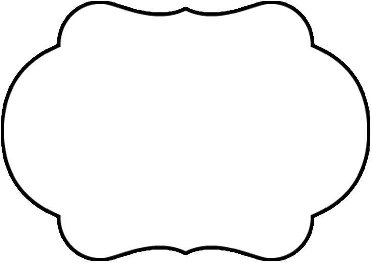 Фигурная рамка трафарет