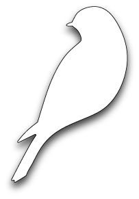 Трафарет птицы