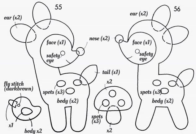 Мобили из фетра выкройки