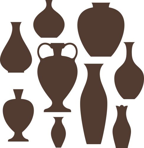 Силуэт вазы