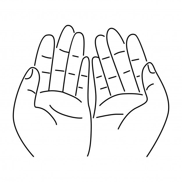 Ладонь схематично