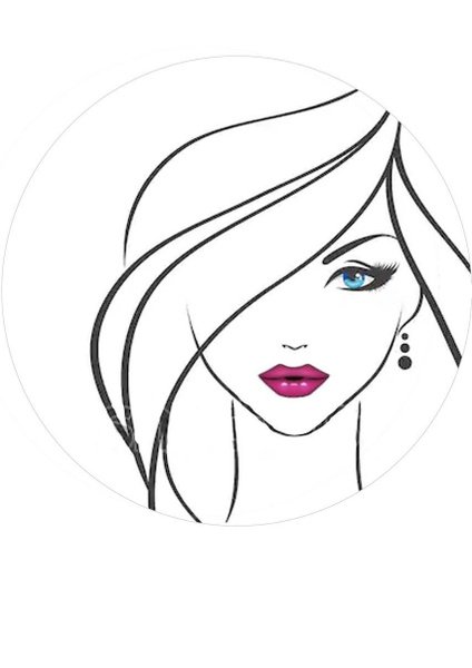 Силуэт лица девушки