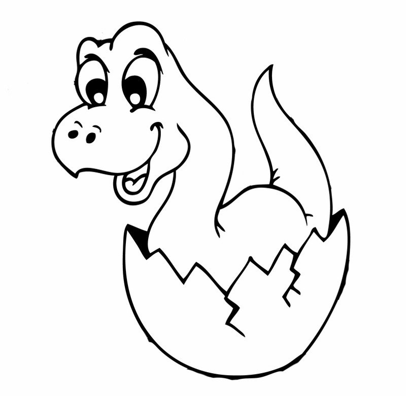 Динозаврики трафарет