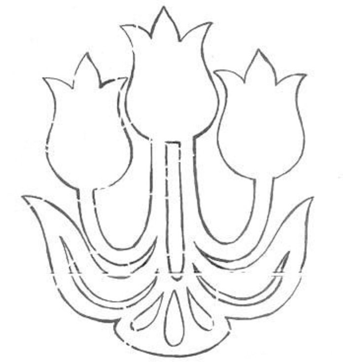 Вытынанки весенние цветы