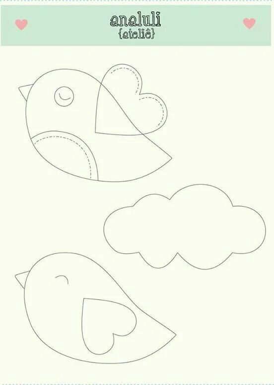 Выкройки для мобиля из фетра