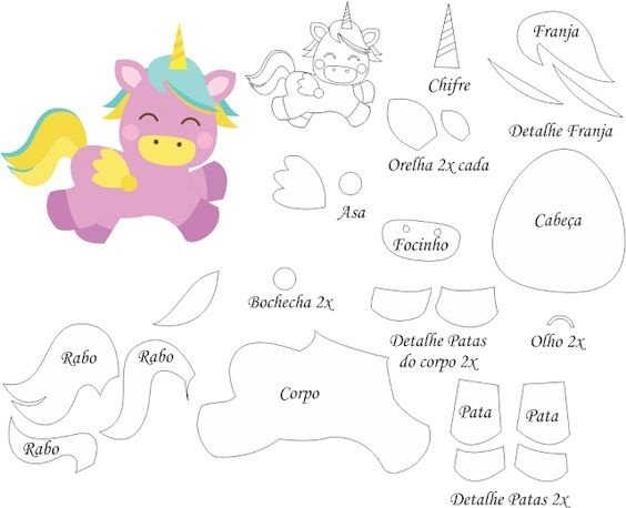 Шаблоны для фетровых игрушек