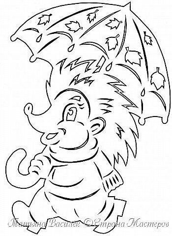 Осенние вытынанки для детского сада