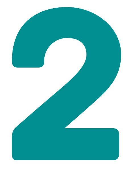 Печатная цифра 2