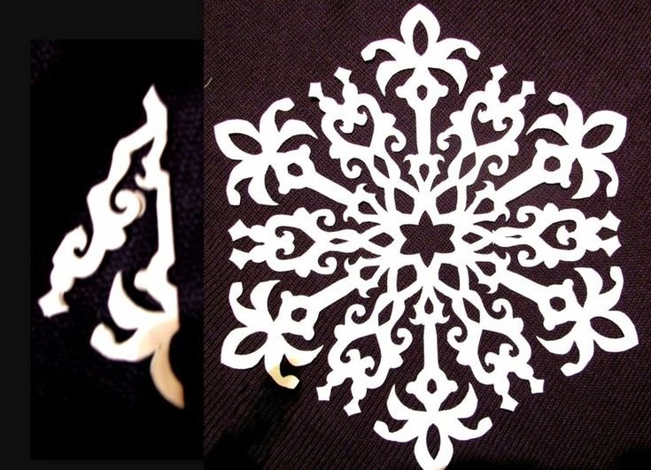 Красивые резные снежинки