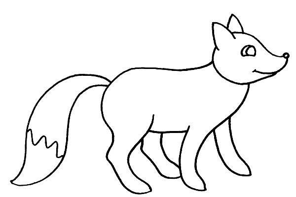 Раскраска лиса