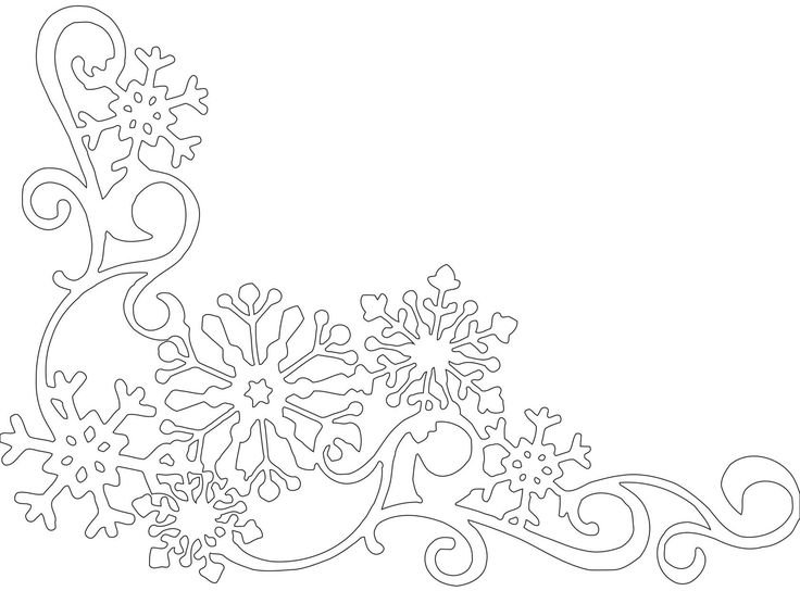 Трафарет "зимний узор"