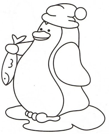 Раскраска пингвины Лоло и Пепе