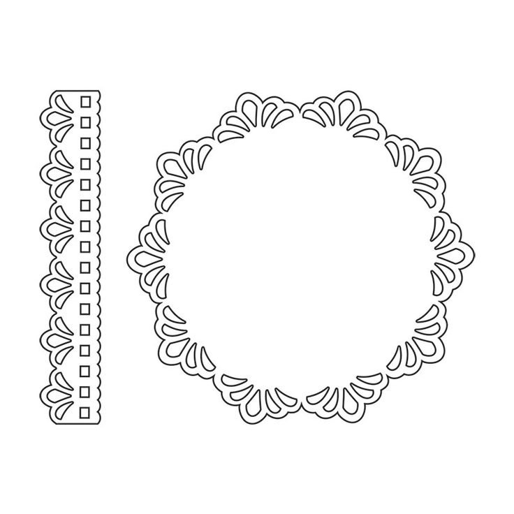 Кружевной трафарет