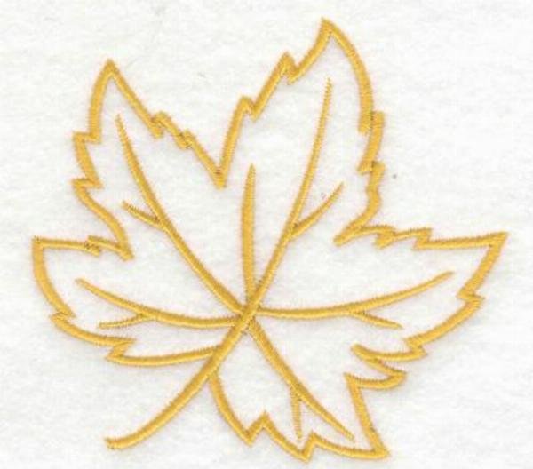 Кленовый лист контур