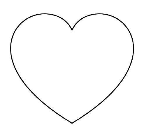 Трафарет сердечки