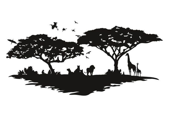 Трафарет природа