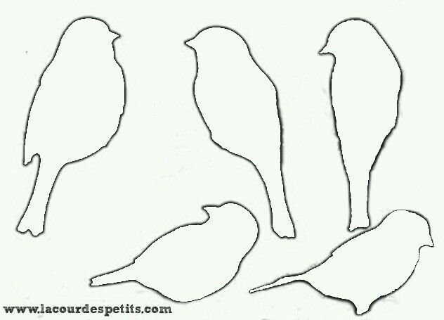 Трафареты птиц для декора