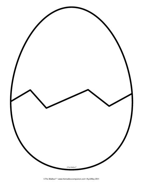 Яйцо контур раскраска