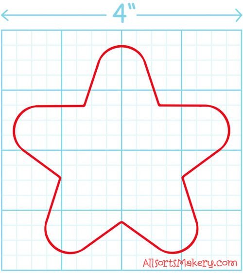 Звездочка выкройка