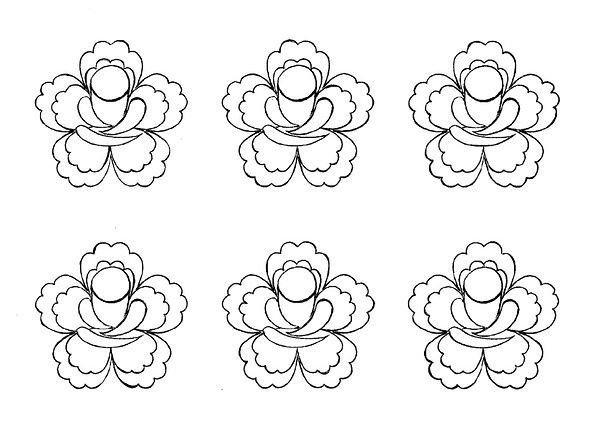 Узоры для рисования цветы