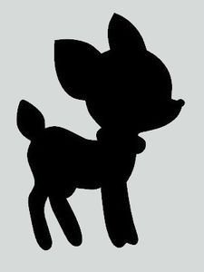 Олененок Бэмби силуэт