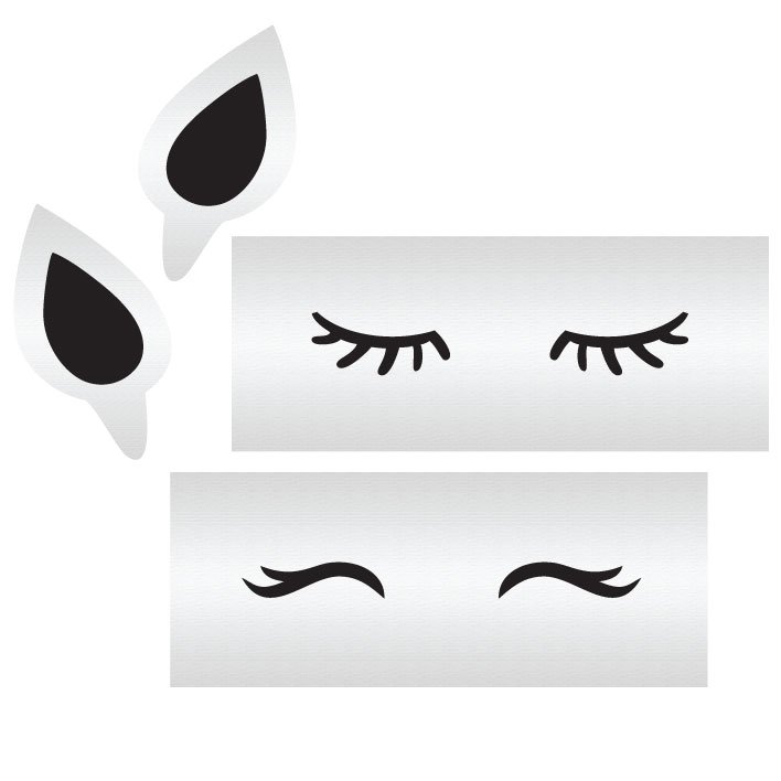 Глаза единорога на торт трафарет