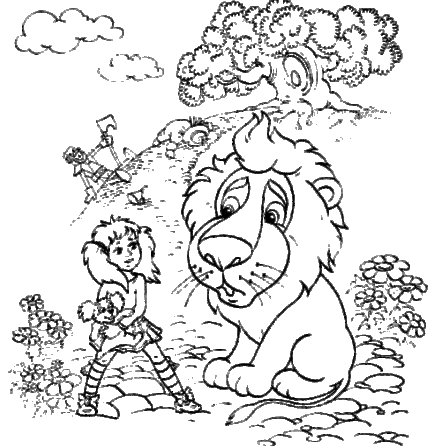 Раскраски из сказки волшебник изумрудного города