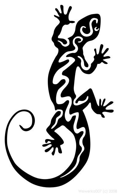 Тату ящерица эскизы