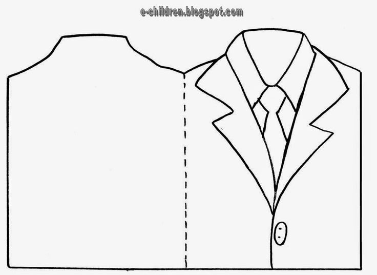 Рубашка раскраска для детей