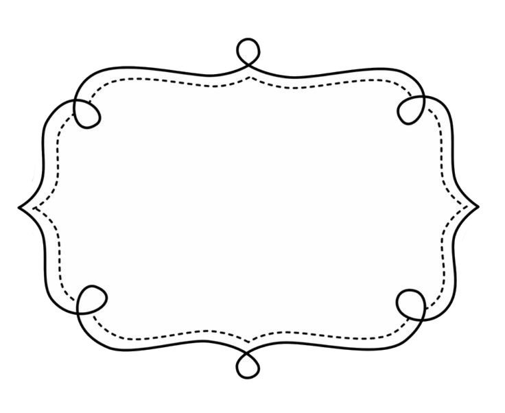 Красивая фигурная рамка