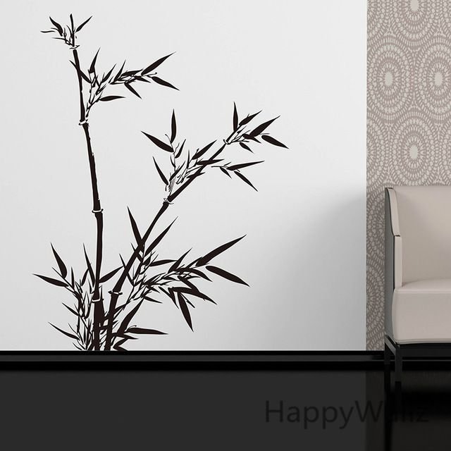 Бамбук рисунок на стене