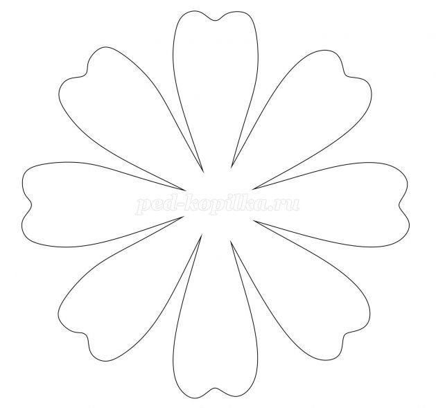 Цветы шаблоны для вырезания