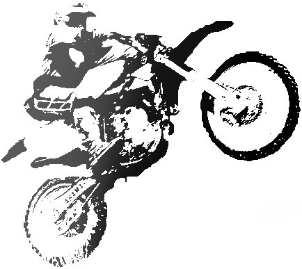 Трафарет мотокросс